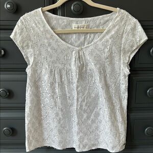Abercrombie & Fitch Sparkly Cap Sleeve Blouse
